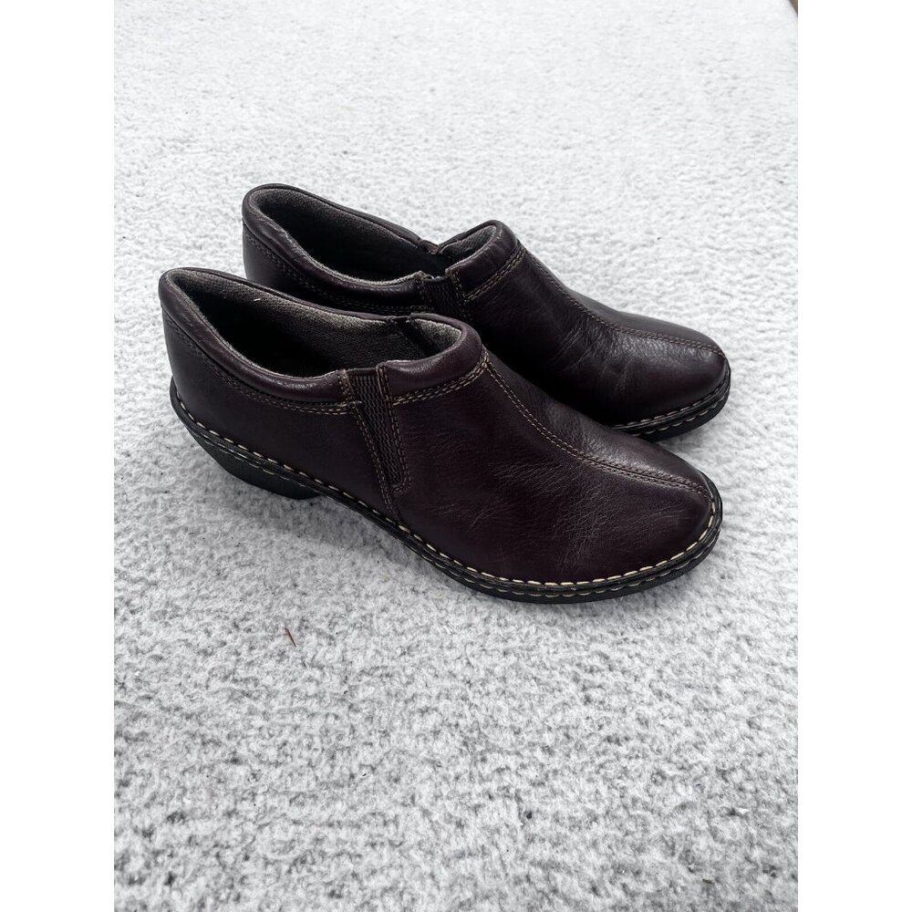 Women's Eastland Amore Brown Slip On Mule Shoes Size 10 M - Picture 2 of 10